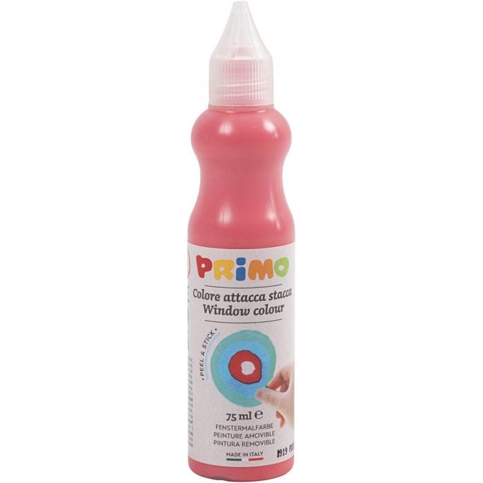 Pittura per finestre, P: 3,2 cm, rosso, 75 ml/ 1 bott.