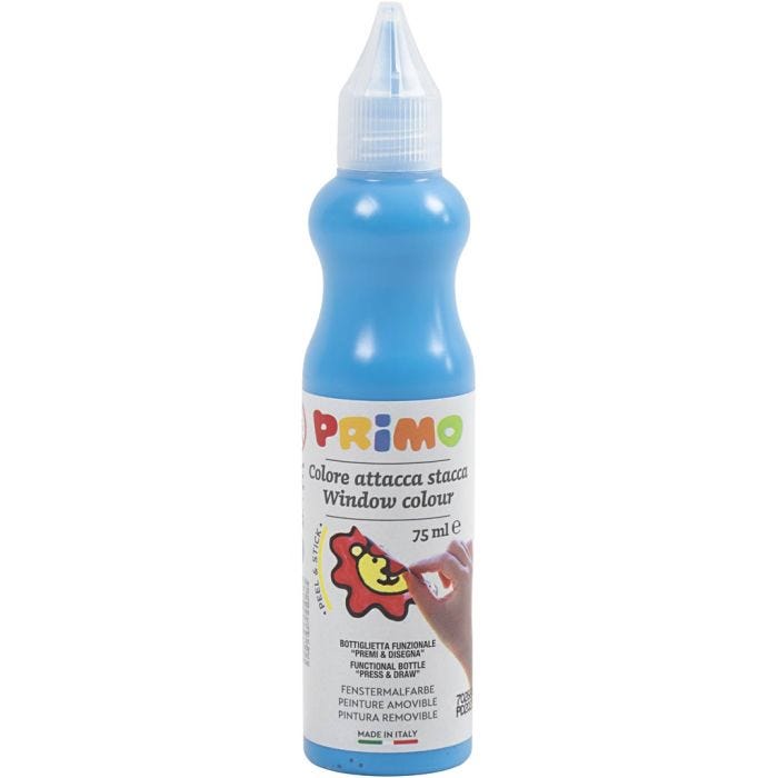Pittura per finestre, blu, 75 ml/ 1 bott.