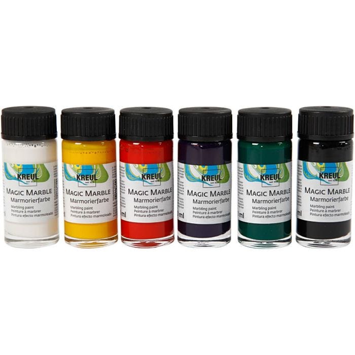 Vernice effetto marmorizzato, colori standard, 6x20 ml/ 1 conf.