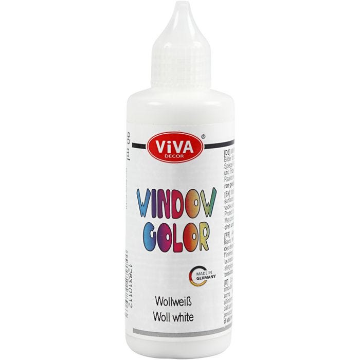 Colore per vetro, bianco, 90 ml/ 1 bott.