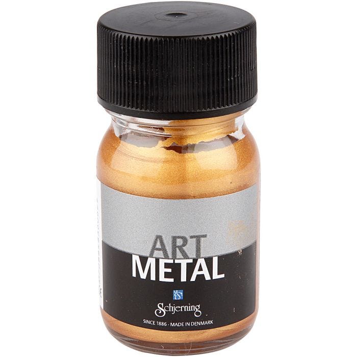 Vernice Hobby Metallizzata, oro medio(5104), 30 ml/ 1 bott.