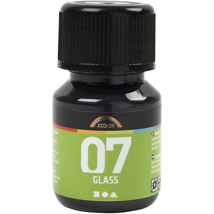 A-Color Glass , nero, 30 ml/ 1 bott.