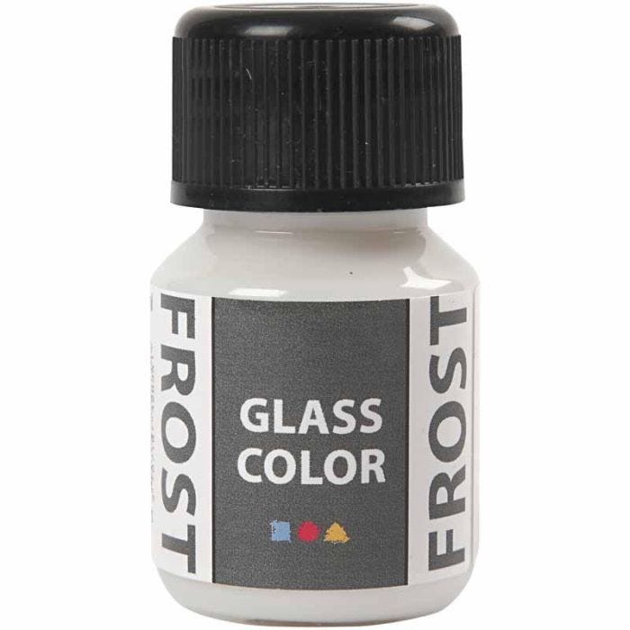 Colore satinato per vetro, bianco, 30 ml/ 1 bott.