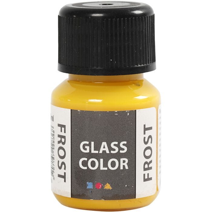 Colore satinato per vetro, giallo, 30 ml/ 1 bott.