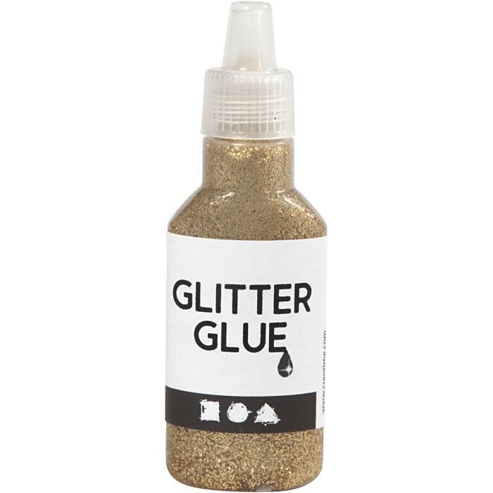 Colla glitter, oro, 25 ml/ 1 bott.