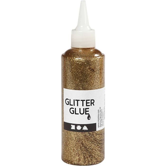 Colla glitter, oro, 118 ml/ 1 bott.
