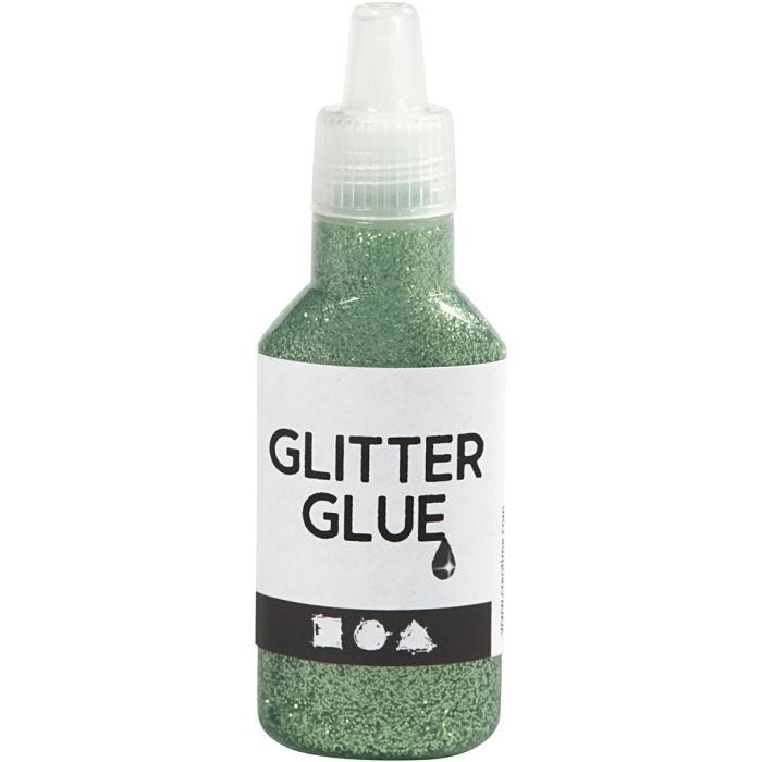 Colla glitter, verde, 25 ml/ 1 bott.