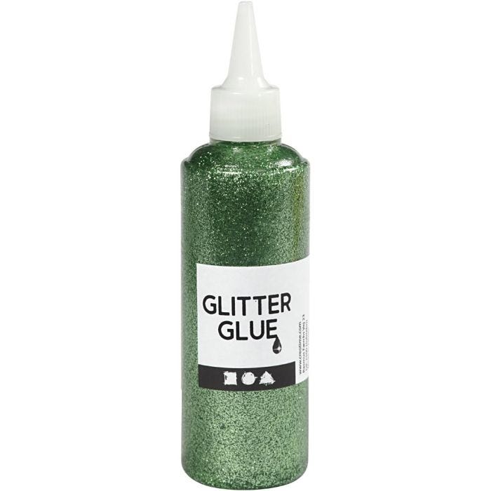 Colla glitter, verde, 118 ml/ 1 bott.