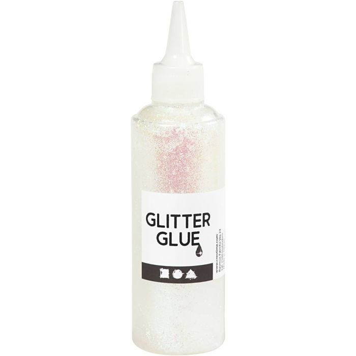 Colla glitter, bianco olografico, 118 ml/ 1 bott.