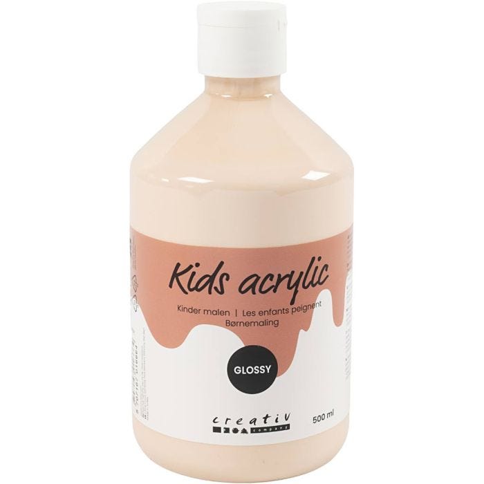 Colore Acrilico Lucido, rosa chiaro, 500 ml/ 1 bott.