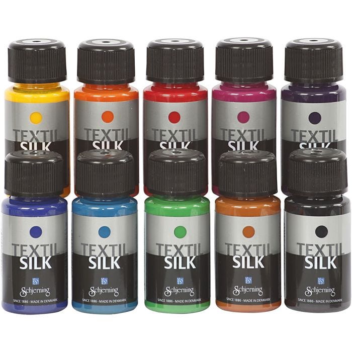 Textil Silk, colori asst., 10x50 ml/ 1 conf.