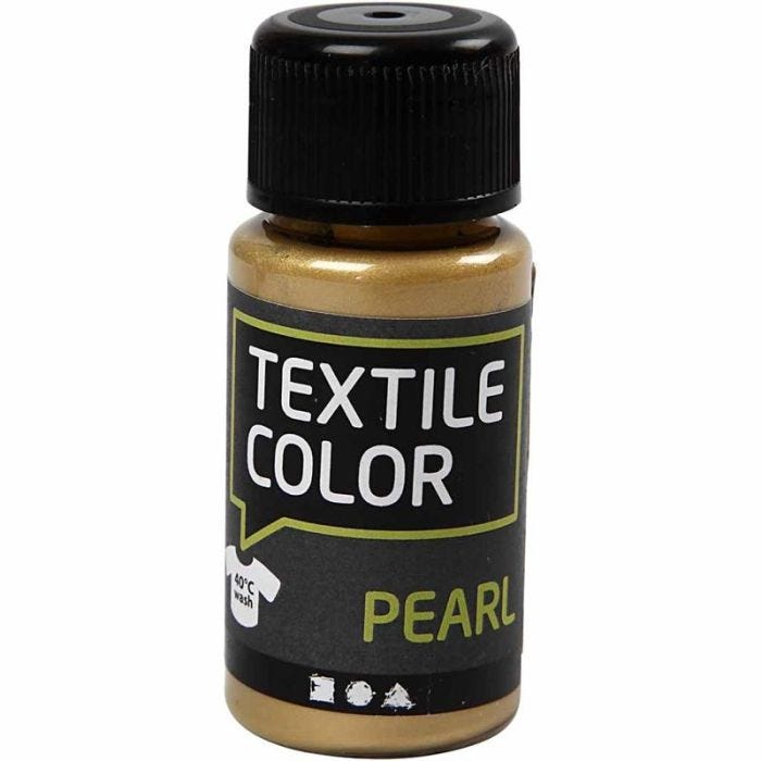 Colore per tessuti, madreperla, oro, 50 ml/ 1 bott.