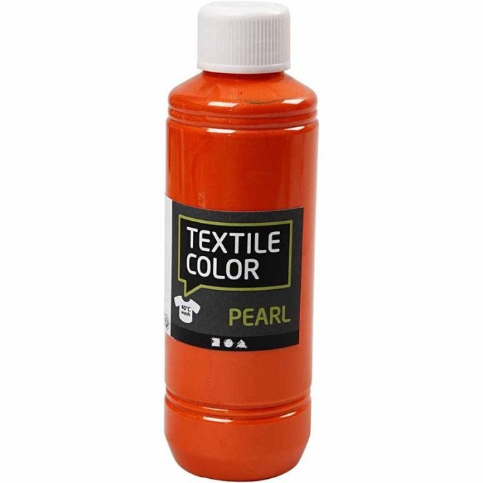 Colore per tessuti, madreperla, arancio, 250 ml/ 1 bott.
