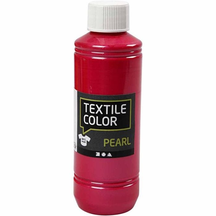 Colore per tessuti, madreperla, rosa, 250 ml/ 1 bott.