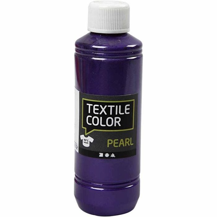 Colore per tessuti, madreperla, violetto, 250 ml/ 1 bott.