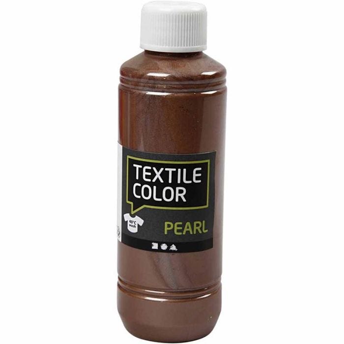 Colore per tessuti, madreperla, marrone, 250 ml/ 1 bott.