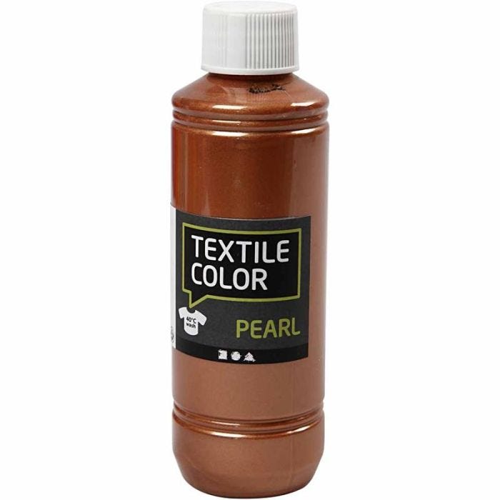 Colore per tessuti, madreperla, rame, 250 ml/ 1 bott.