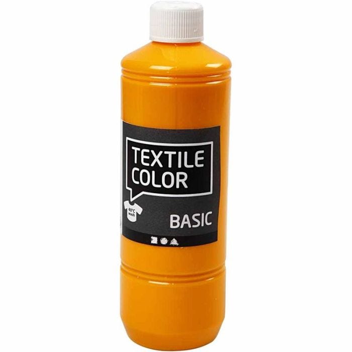 Colore per tessuti, giallo, 500 ml/ 1 bott.