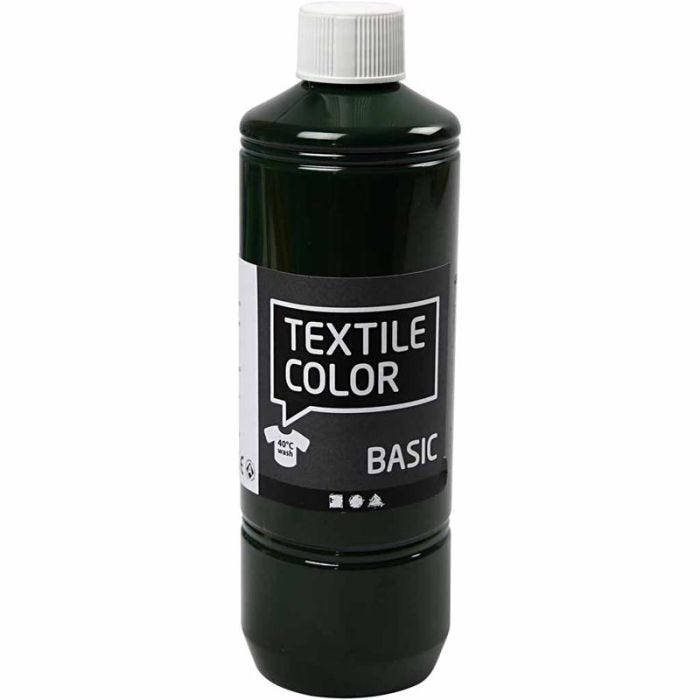 Colore per tessuti, verde oliva, 500 ml/ 1 bott.