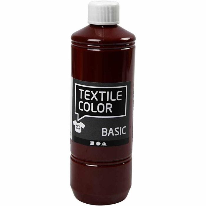 Colore per tessuti, marrone, 500 ml/ 1 bott.