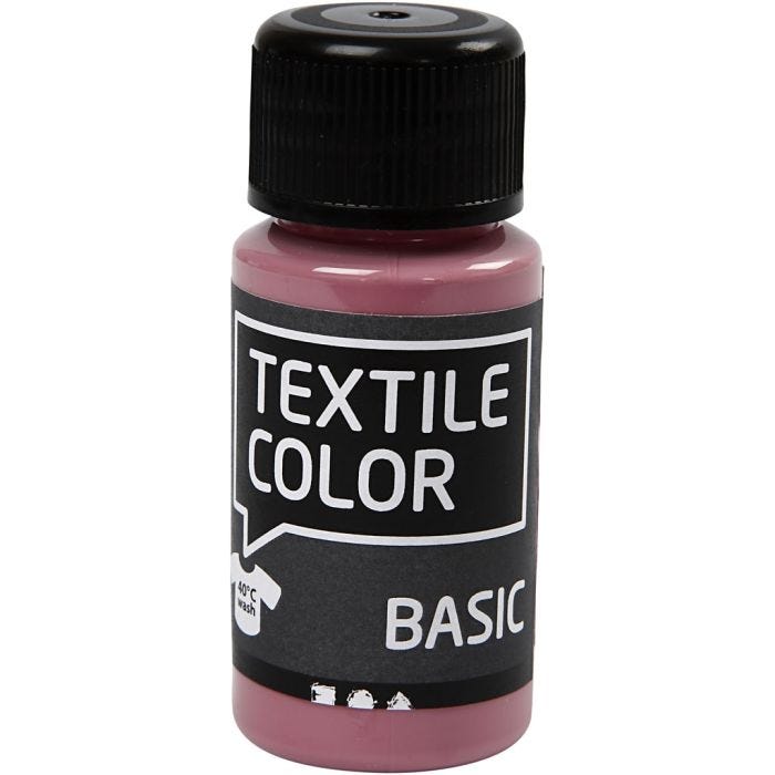Colore per tessuti, rosato scuro, 50 ml/ 1 bott.