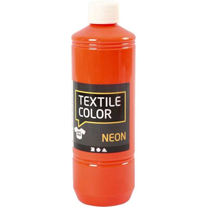 Colore per tessuti, neon orange, 500 ml/ 1 bott.