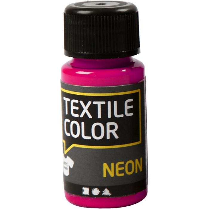 Colore per tessuti, neon pink, 50 ml/ 1 bott.
