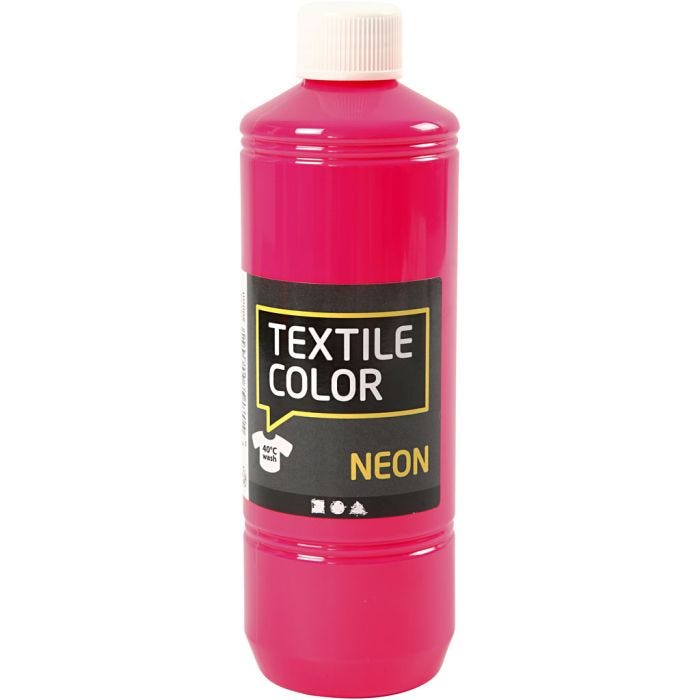 Colore per tessuti, neon pink, 500 ml/ 1 bott.