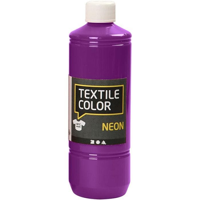 Colore per tessuti, lilla neon, 500 ml/ 1 bott.