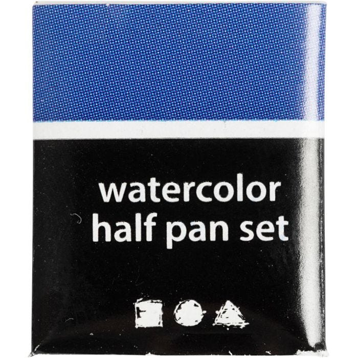 Acquerelli, ½-pan, misura 10x15x20 mm, blu scuro, 1 pz