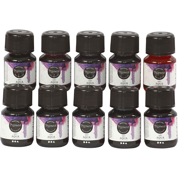 Acquerello Liquido, colori asst., 10x30 ml/ 1 conf.