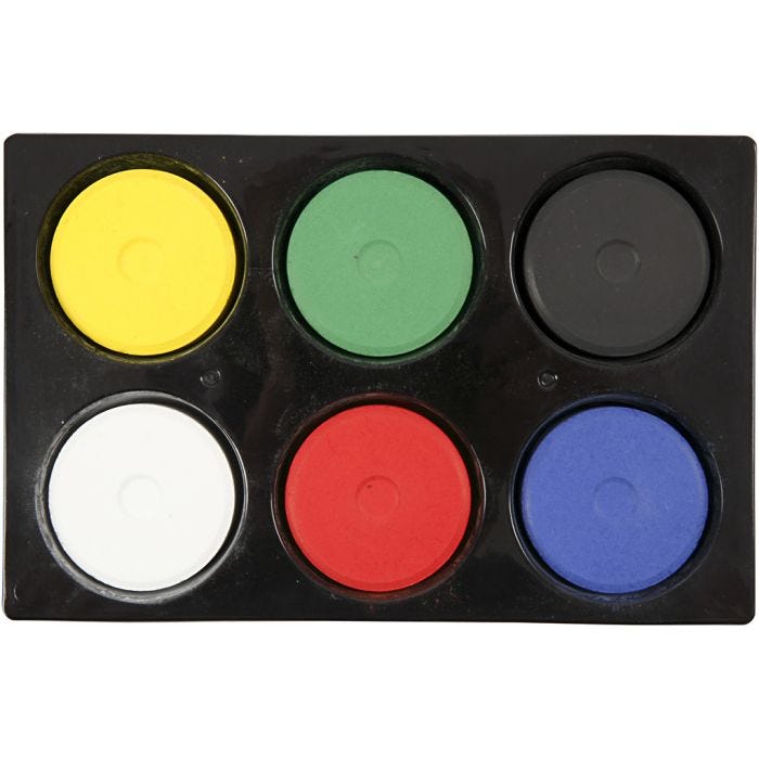 Acquerelli, H: 16 mm, diam 44 mm, colore primario, 1 conf.