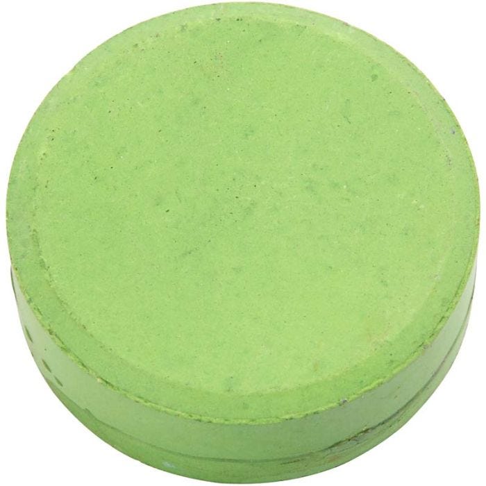 Acquerelli, H: 16 mm, diam 44 mm, verde, 6 pz/ 1 conf.