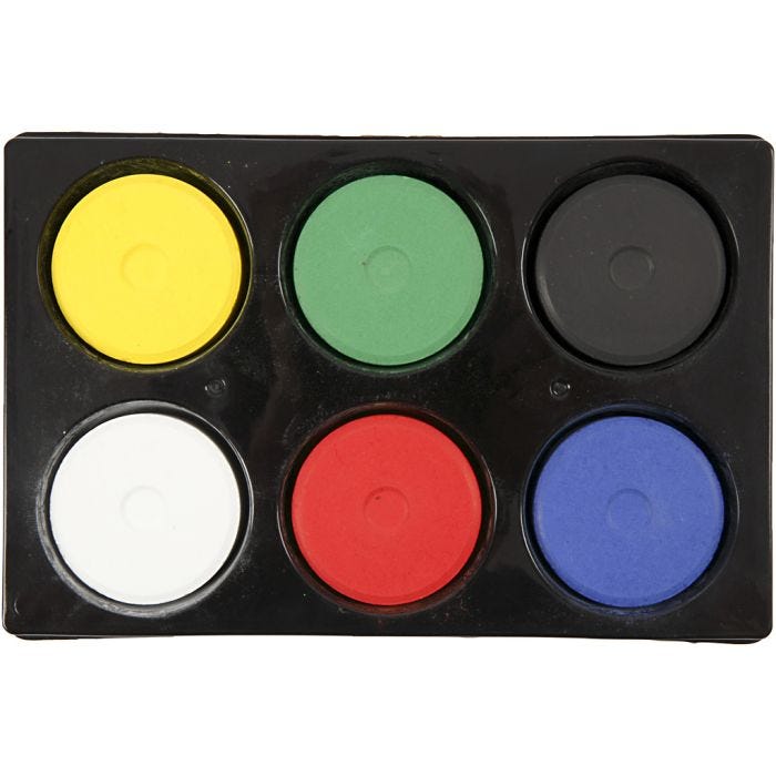 Acquerelli, H: 19 mm, diam 57 mm, colore primario, 1 conf.