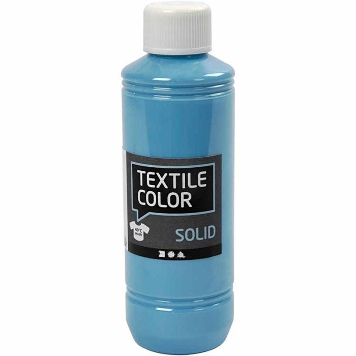 Base per tessuti, opaca, blu turchese, 250 ml/ 1 bott.