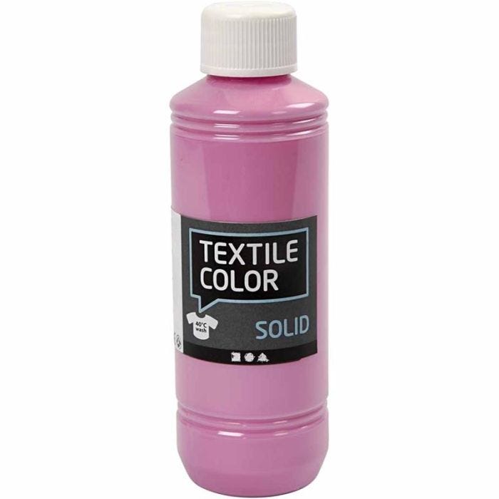 Base per tessuti, opaca, rosa, 250 ml/ 1 bott.