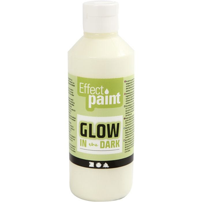 Pittura Fosforescente, giallo fluorescente, 250 ml/ 1 bott.