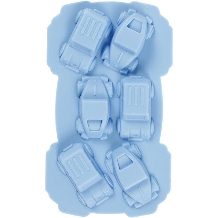 Stampo in silicone, macchine, H: 2,5 cm, L: 3 cm, L: 4,5 cm, 12,5 ml, 1 pz
