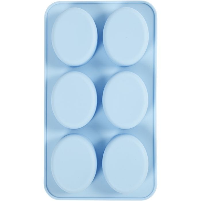 Stampo in silicone, H: 2,4 cm, L: 7,7 cm, L: 6 cm, 6x100 ml, 1 pz