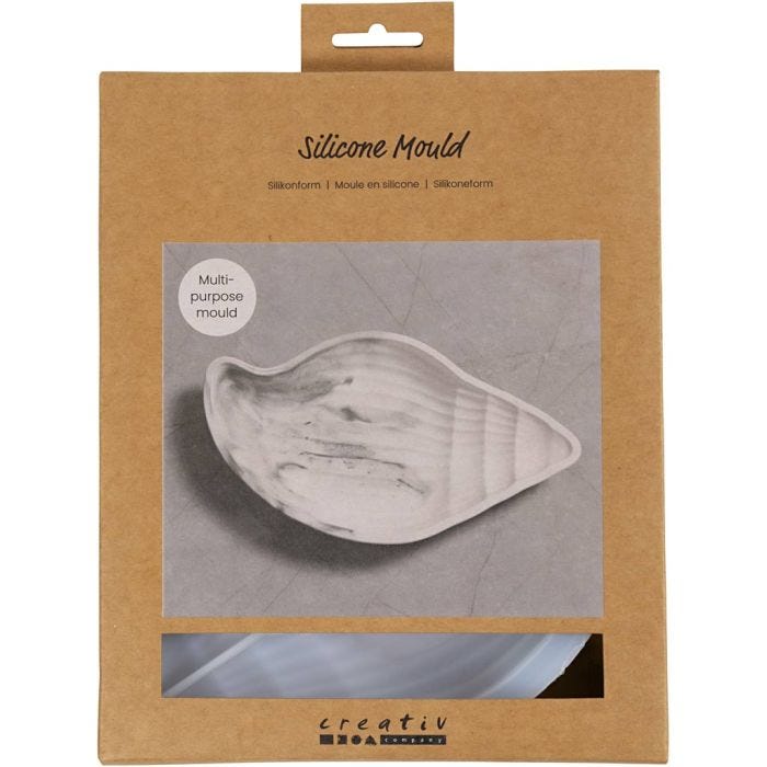 Stampo in silicone, Conchiglia , H: 2 cm, L: 20 cm, L: 11 cm, 1 pz