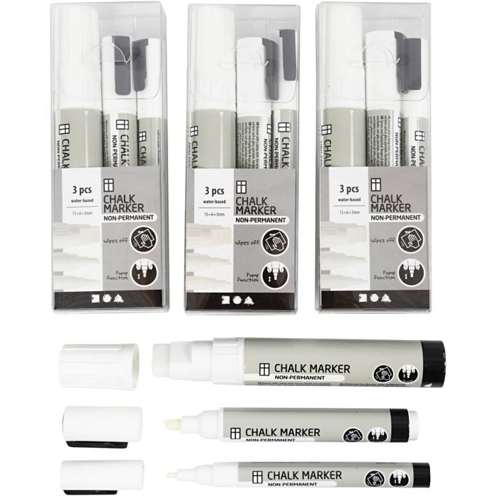 Pennarelli a gesso, 12 pz/ 1 conf.