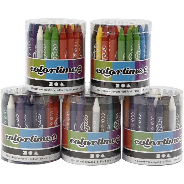 Pastelli a Cera Colortime, 5x48 asst./ 1 set