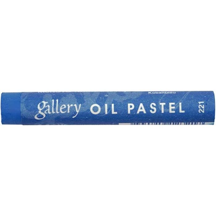 Pastelli a Olio Gallery Premium, L: 7 cm, spess. 11 mm, blu cobalto (221), 6 pz/ 1 conf.