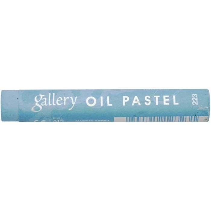 Pastelli a Olio Gallery Premium, L: 7 cm, spess. 11 mm, blu turchese (223), 6 pz/ 1 conf.