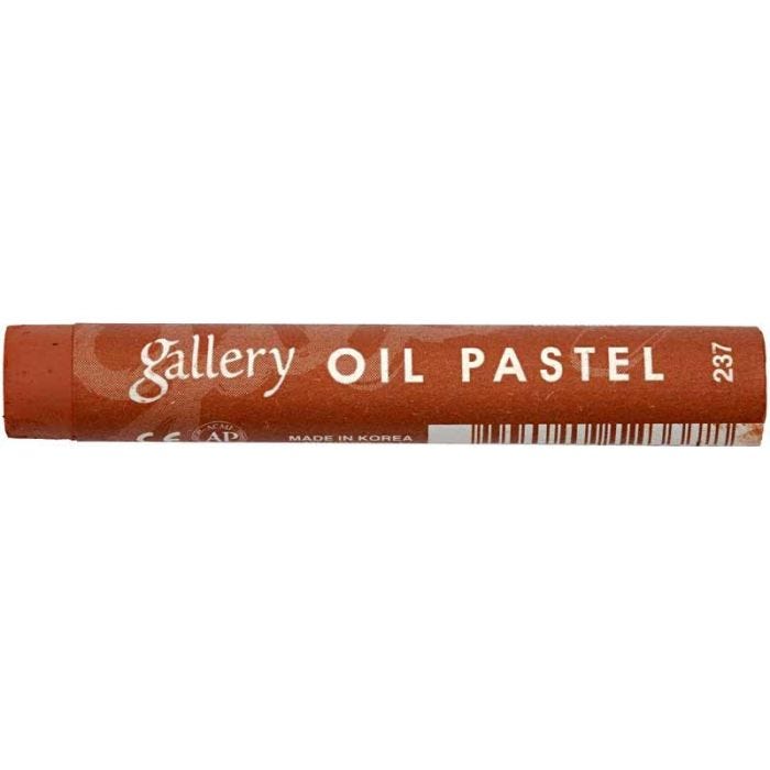 Pastelli a Olio Gallery Premium, L: 7 cm, spess. 11 mm, marrone ruggine (237), 6 pz/ 1 conf.