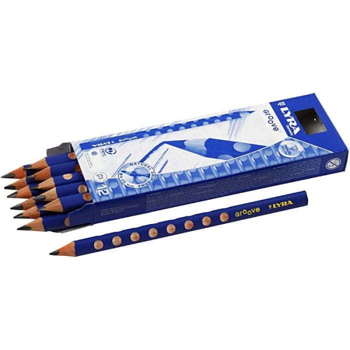 Matite Groove Graphite, diam 10 mm, B, mina 4,25 mm, 12 pz/ 1 conf.