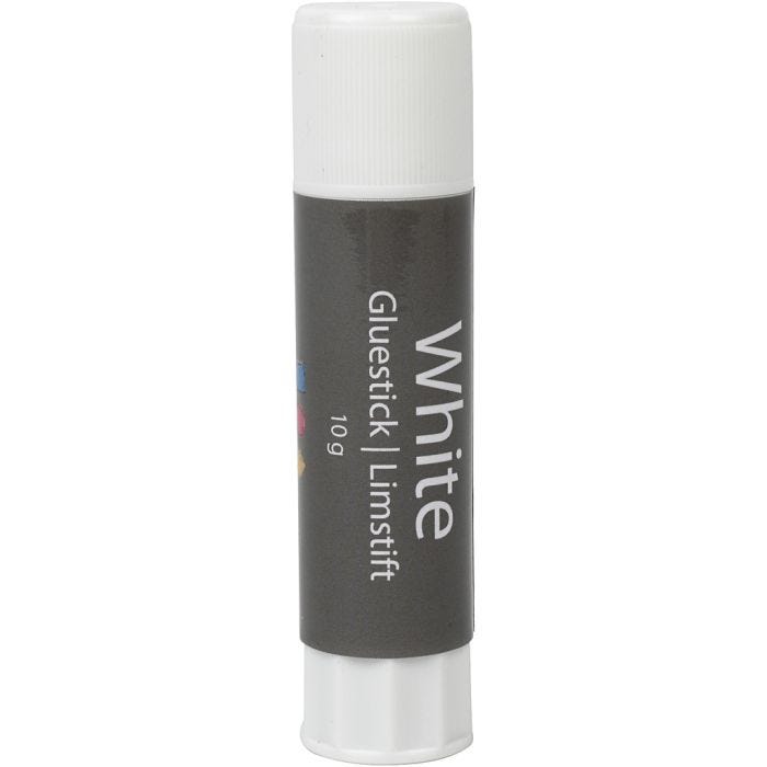 Colla stick bianca, rotonda, 10 g, 1 pz