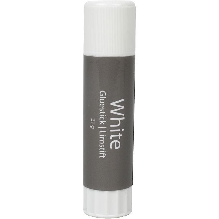 Colla stick bianca, rotonda, 21 g, 1 pz