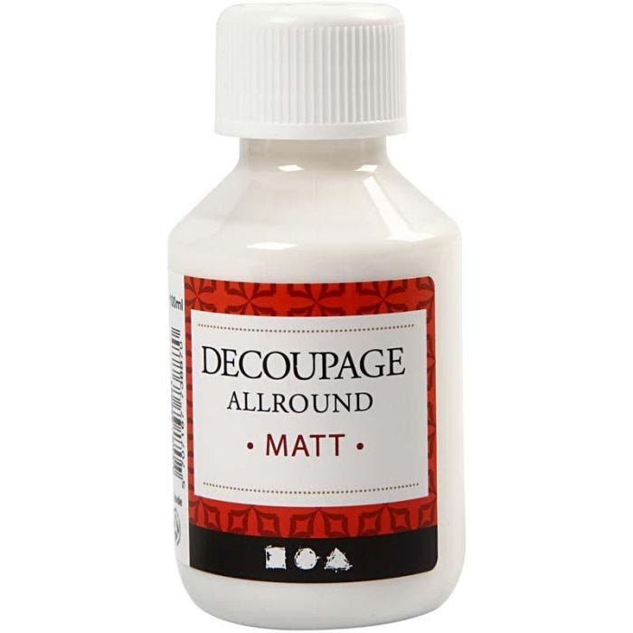 Vernice per decoupage, opaco, 100 ml/ 1 bott.