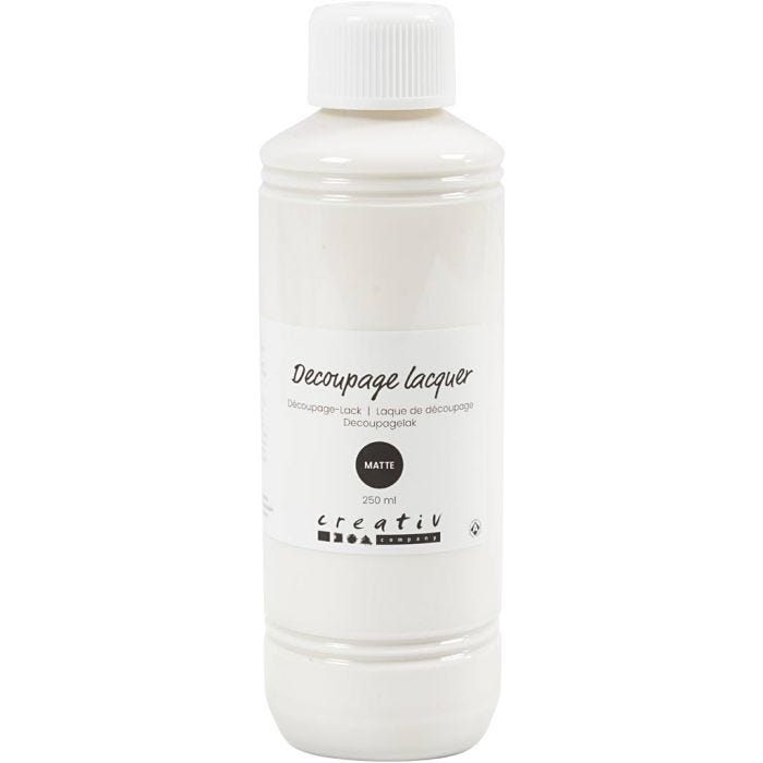 Vernice per decoupage, opaco, 250 ml/ 1 bott.